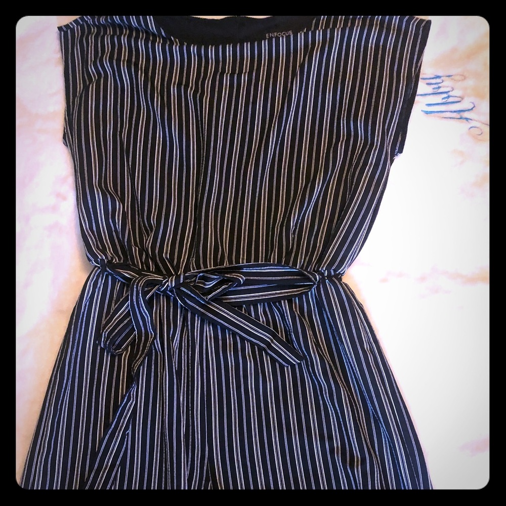 Striped dressy romper.